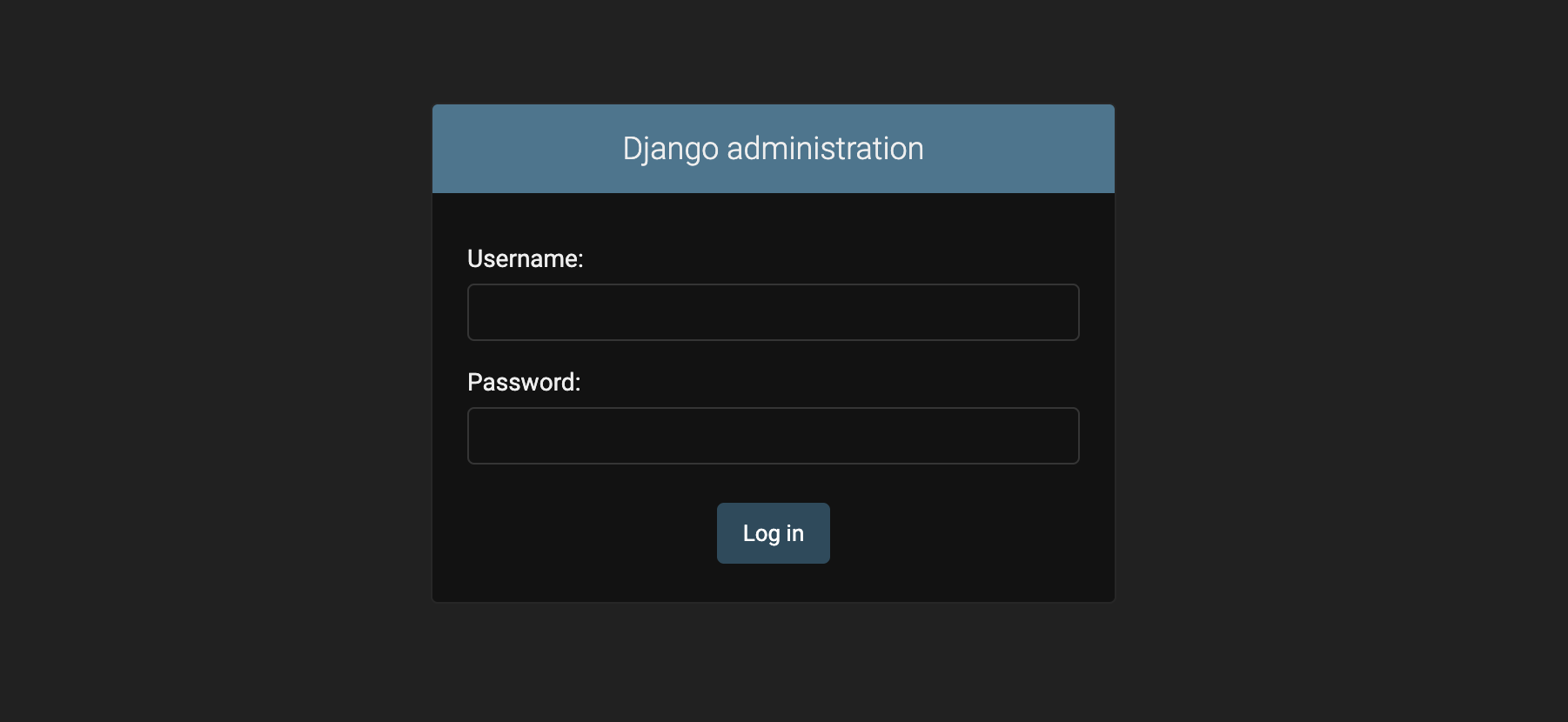 Django admin panel